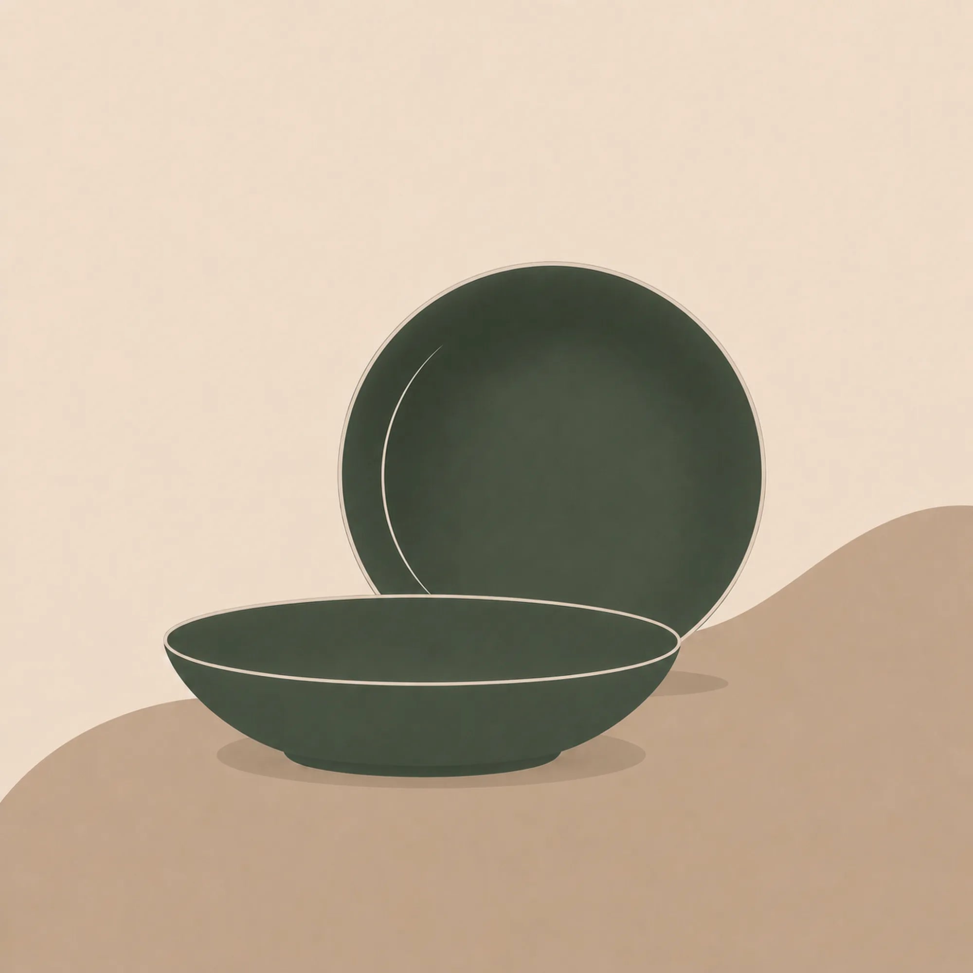 Minimalist ceramic pasta bowls for everyday dining and serving pasta dishes
