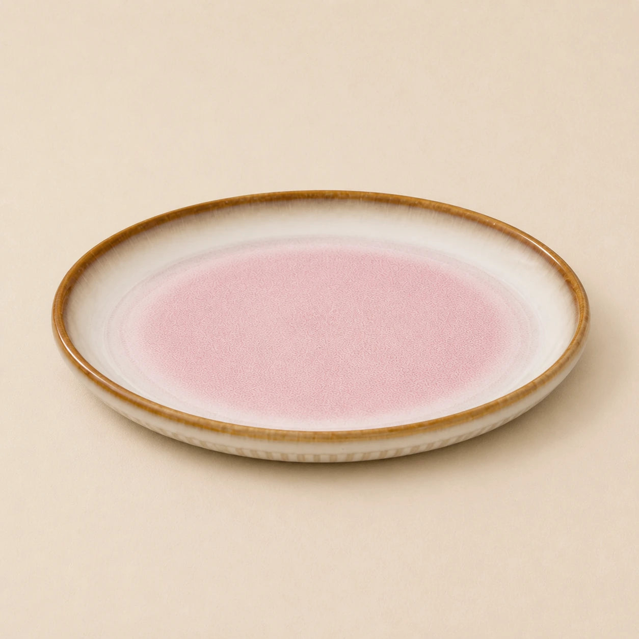 Coral Mist Ceramic Dinner Plate by Ertha Home