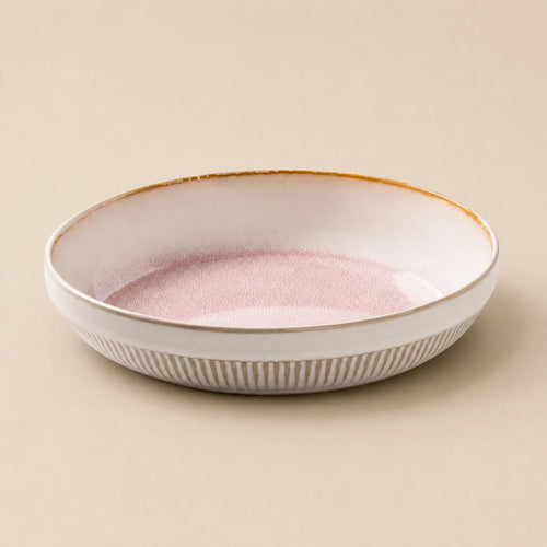 Coral Mist Ceramic Pasta Bowl by Ertha Home