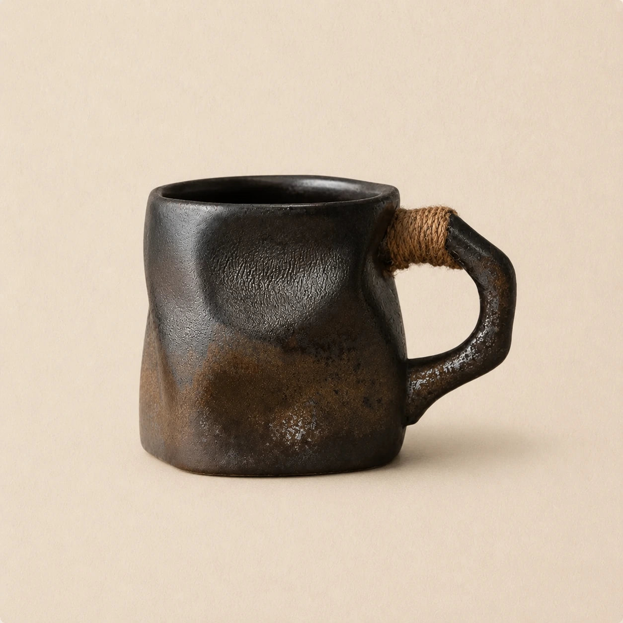Ember Rope Ceramic Coffee Mug by Ertha Home