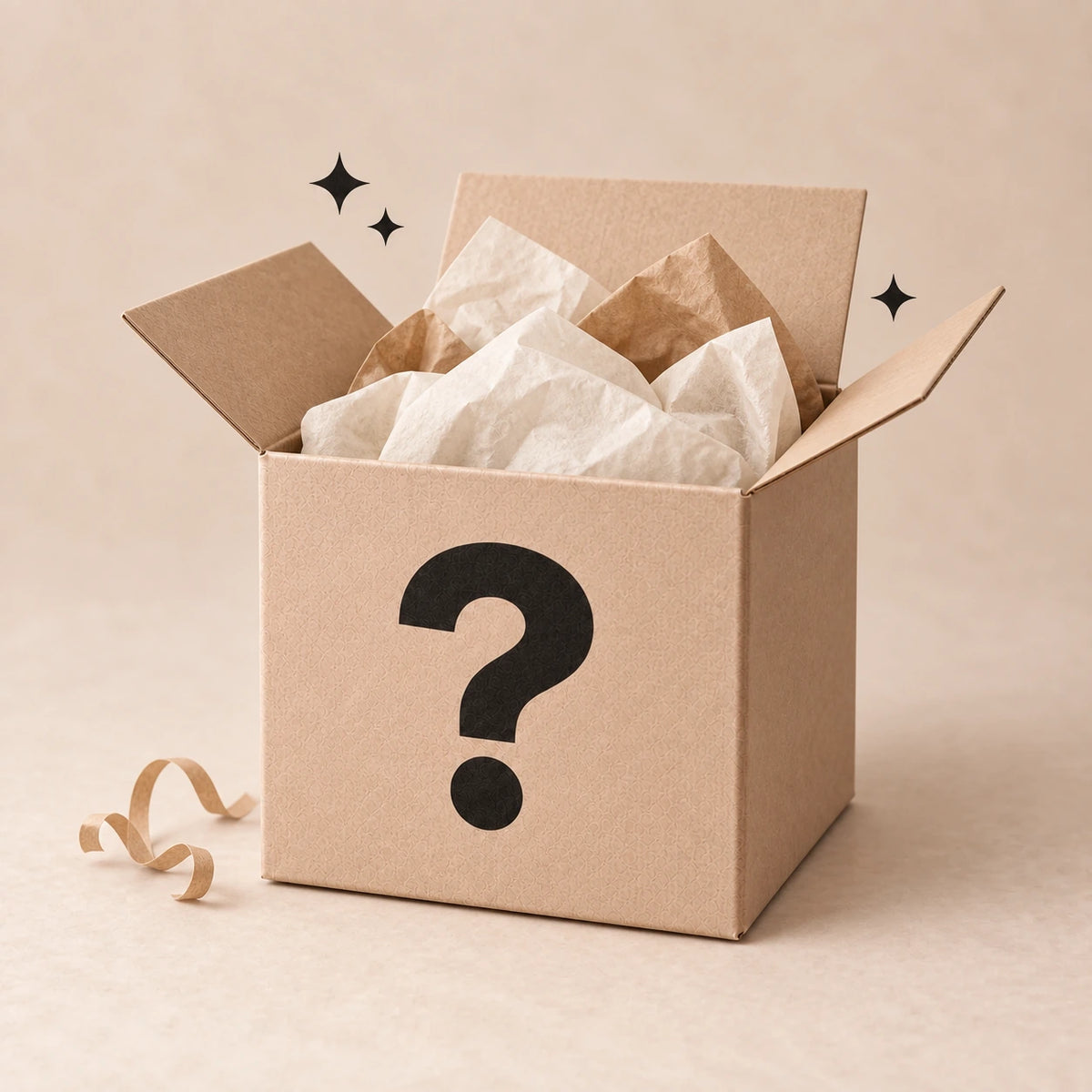 Open Ertha Home ceramic mystery box with wrapped tableware