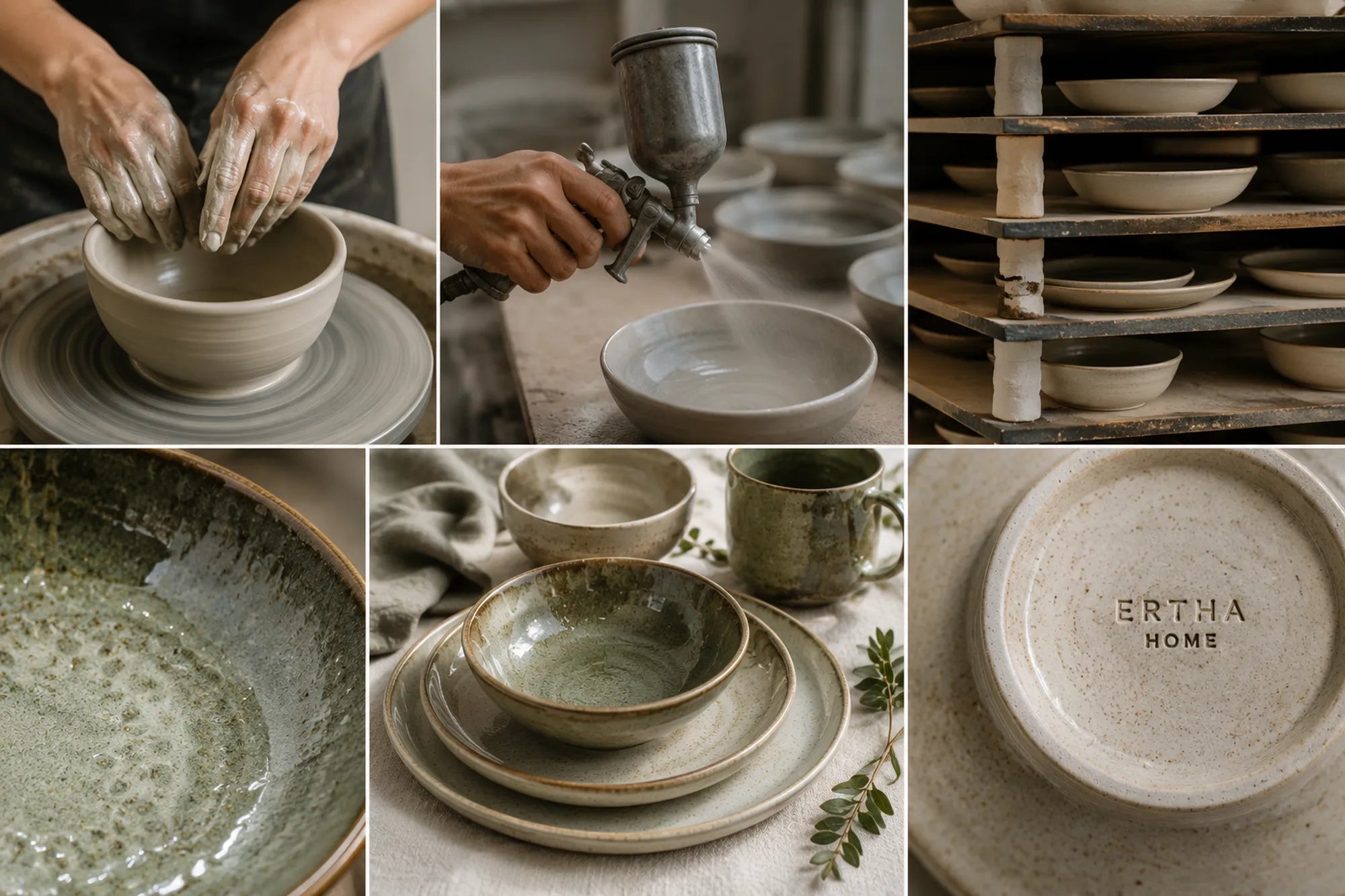 Ceramic tableware craftsmanship process featuring shaping, glazing and finishing techniques used to create durable everyday ceramics.