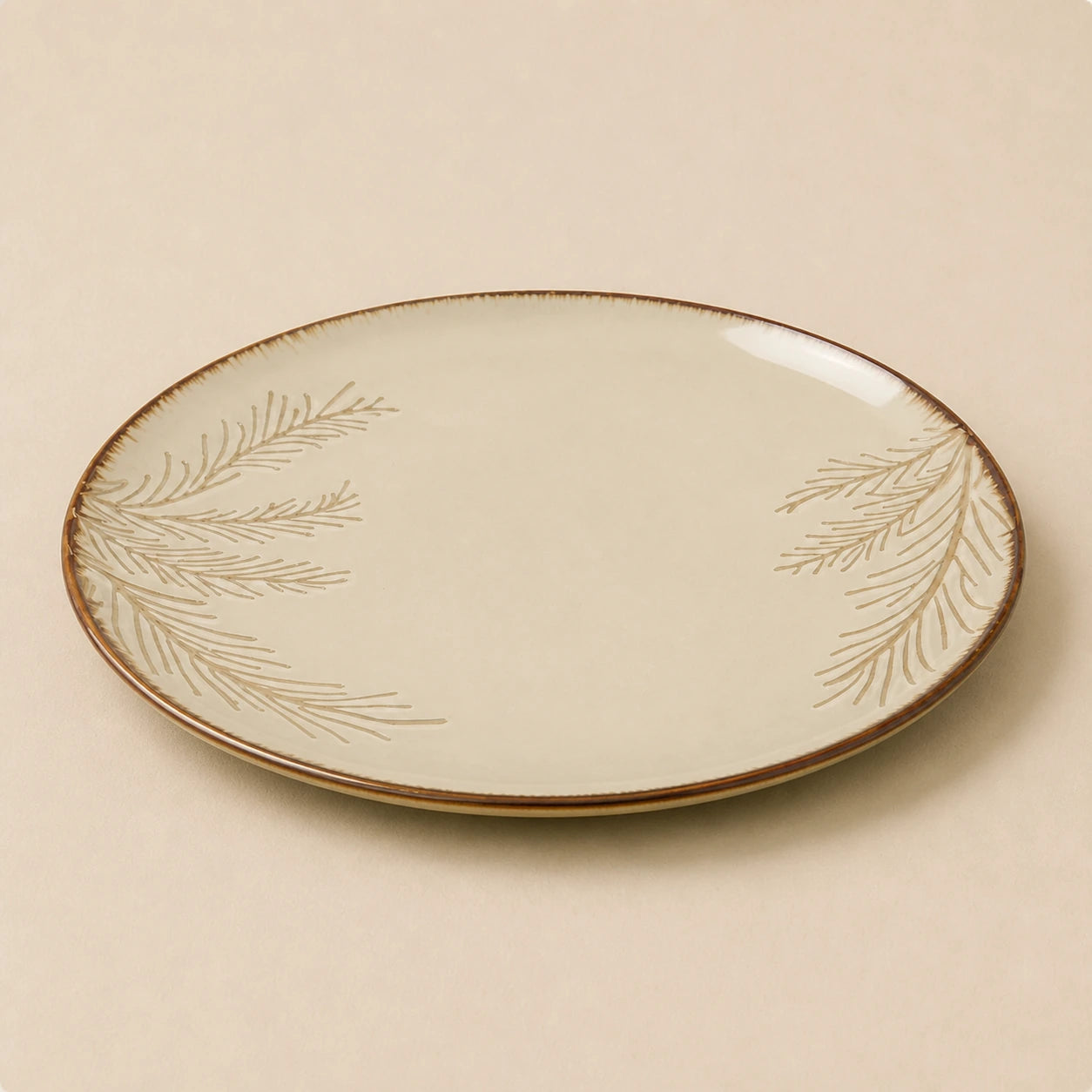 Floating Earth Ceramic Serving Plate by Ertha Home