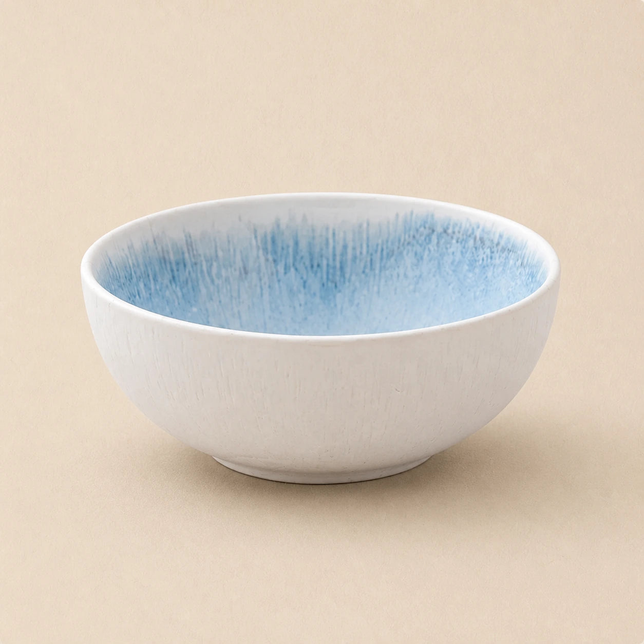Pure Frost Blue Ceramic Rice Bowl | Frost Echo by Ertha Home