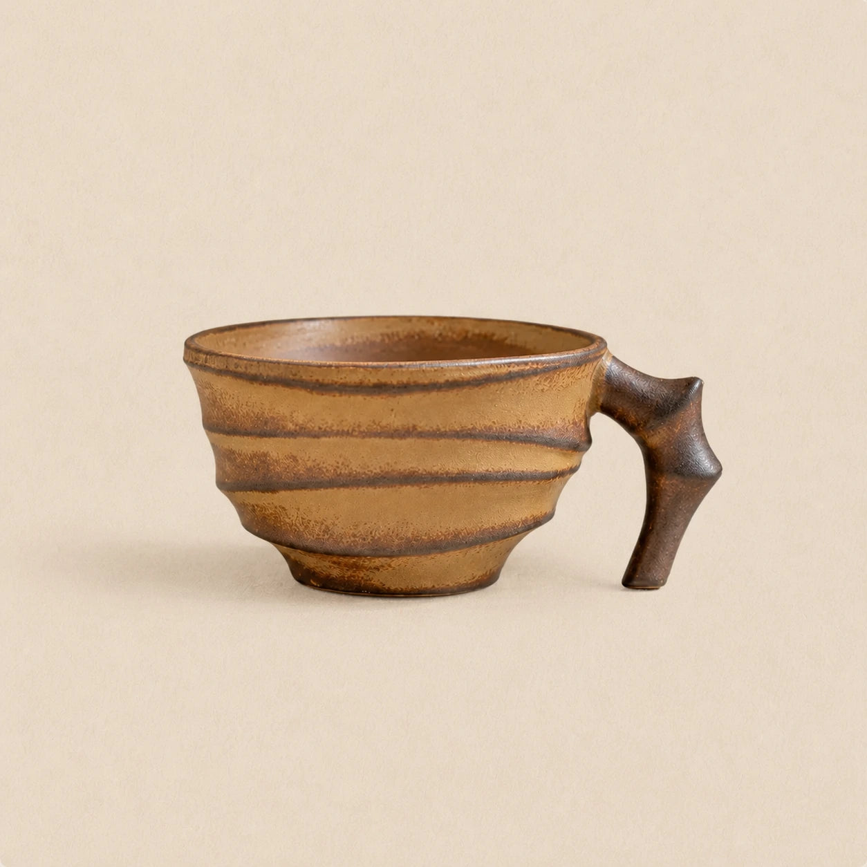 Golden Ink Ceramic Tea Cup by Ertha Home