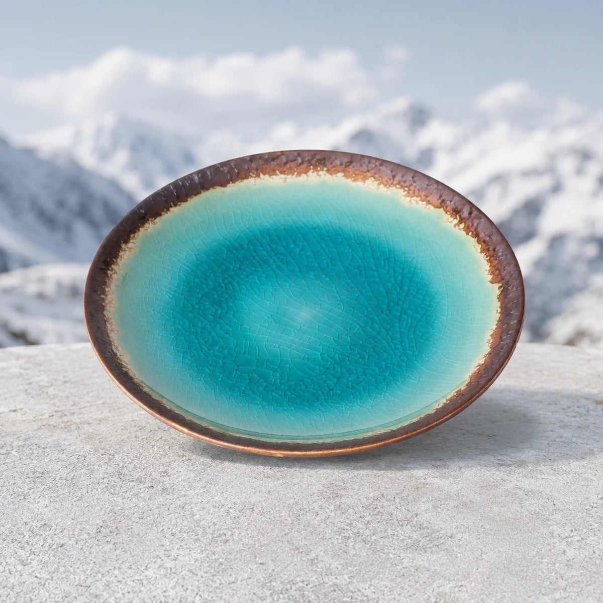 Ice Garden Ceramic Dinner Plate by Ertha Home