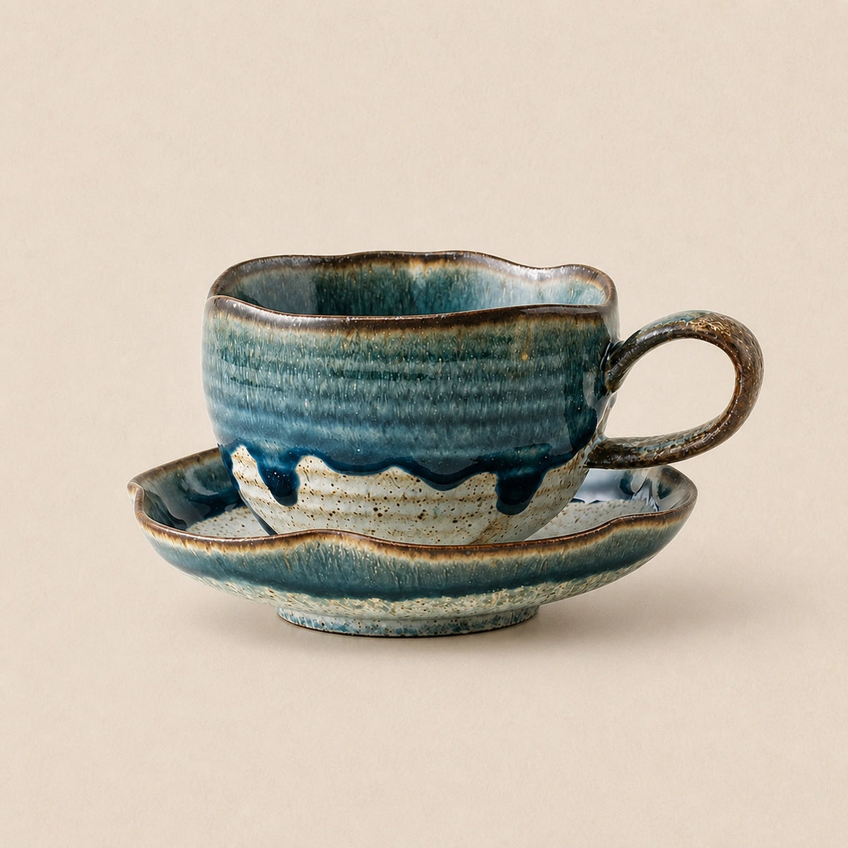 Inkblue Moon Ocean Veil Ceramic Coffee Cup Set main product image