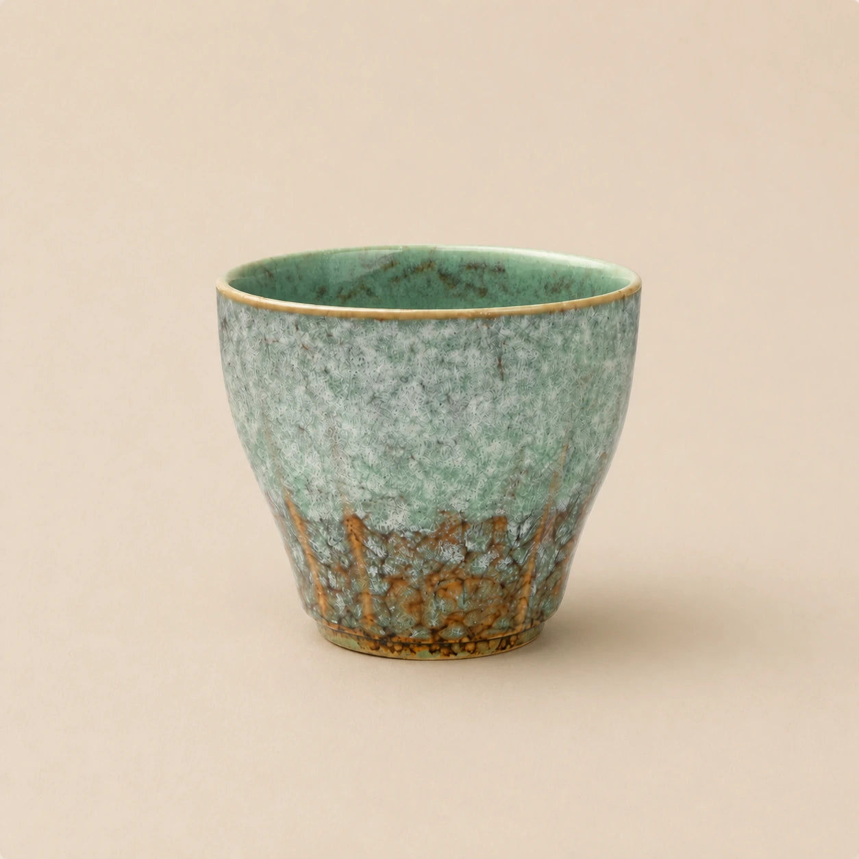 Luminous Lime Ceramic Coffee Cup by Ertha Home