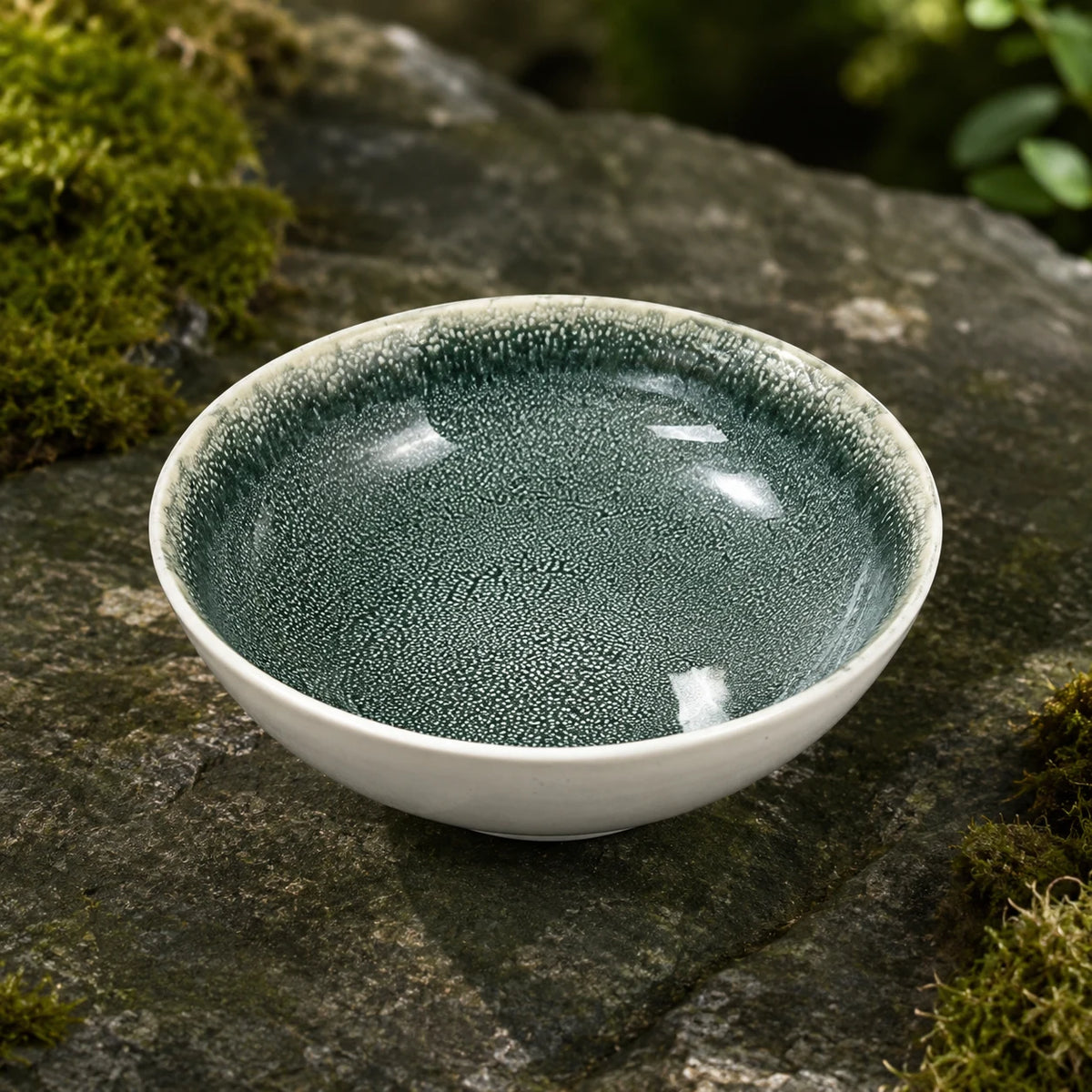 Moss Garden Ceramic Salad Bowl by Ertha Home