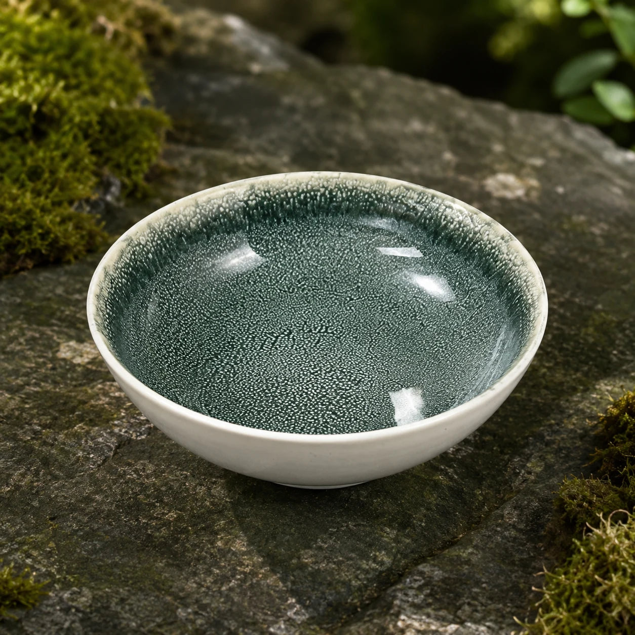 Moss Garden Ceramic Salad Bowl by Ertha Home