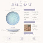 Dimensions of crystal pearl blue ceramic side plate