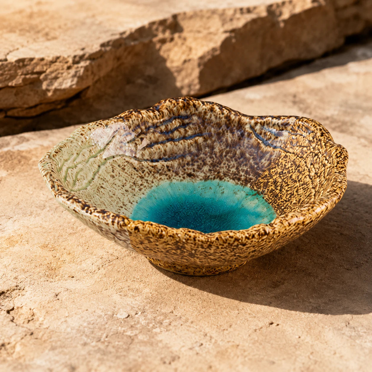 Sage Sand Ceramic Pasta Bowl by Ertha Home