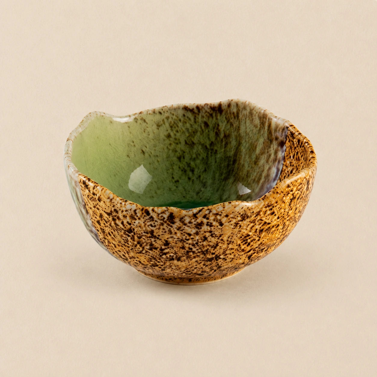 Sage Sand Ceramic Rice Bowl by Ertha Home