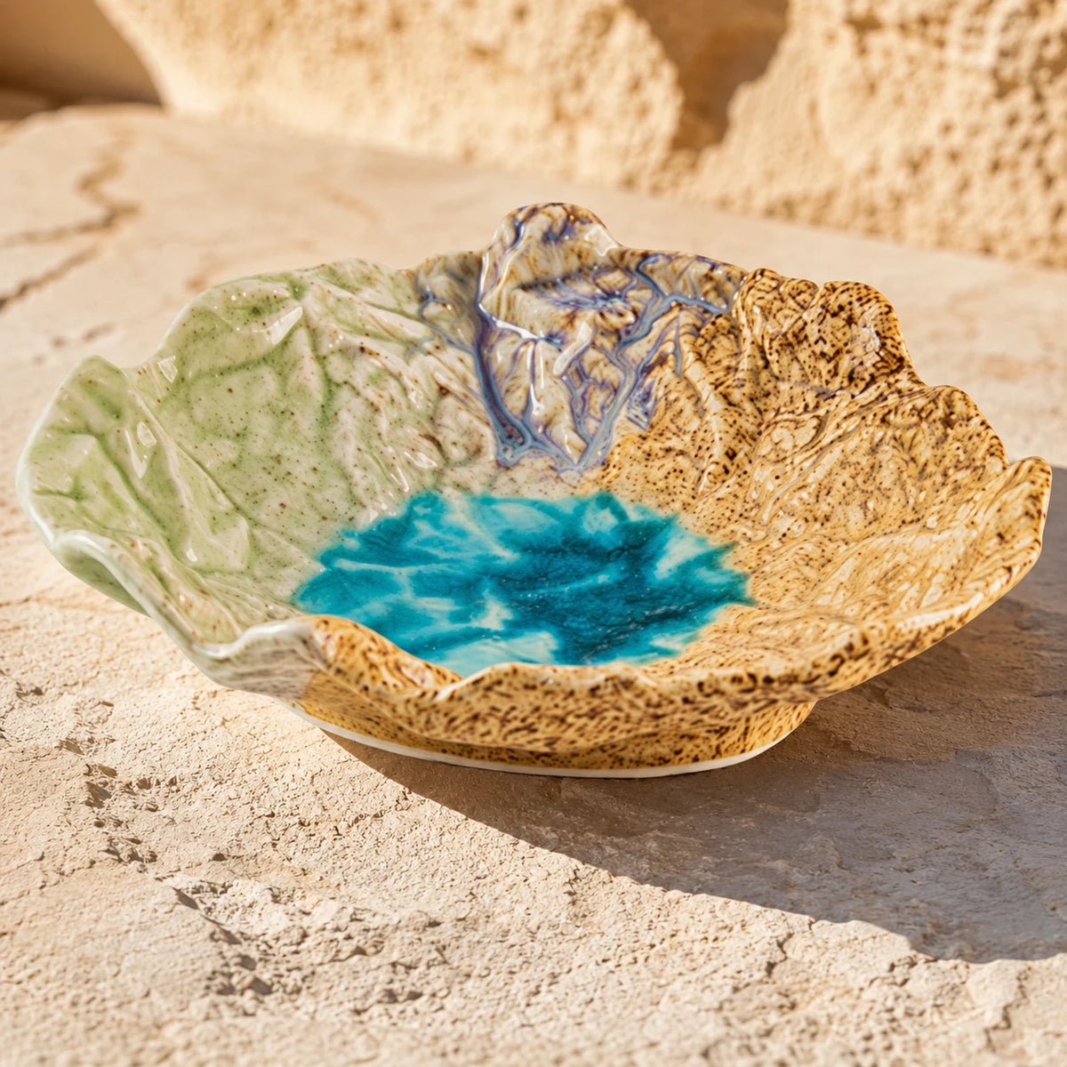 Sage Sand Ceramic Serving Plate by Ertha Home