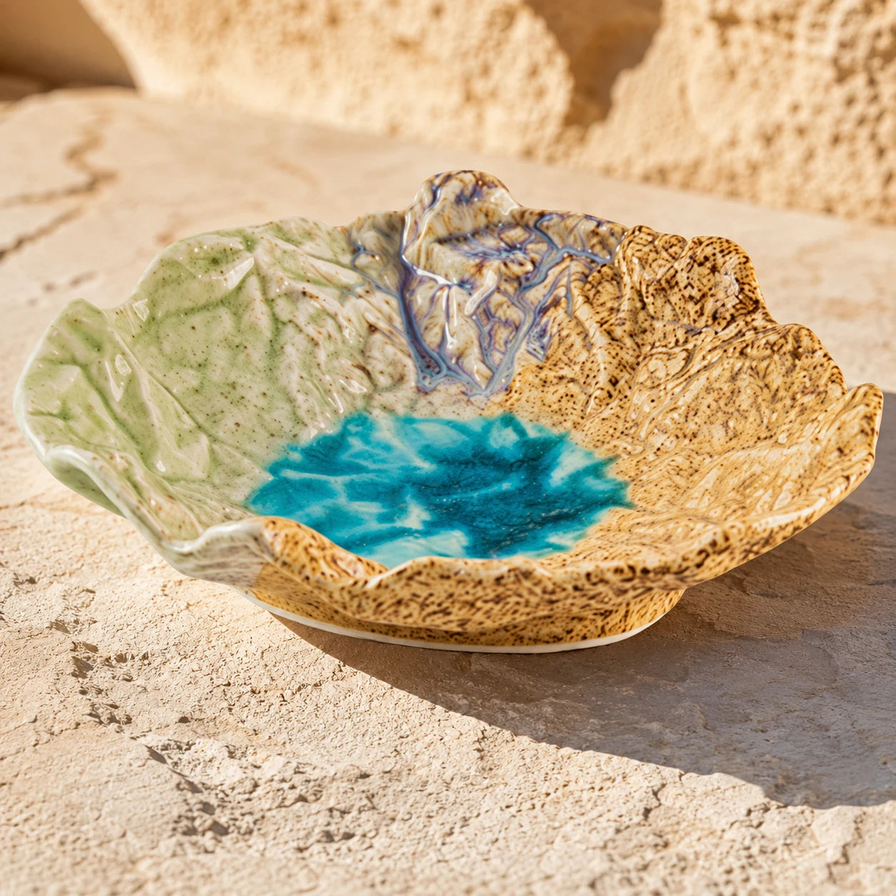 Sage Sand Ceramic Serving Plate by Ertha Home