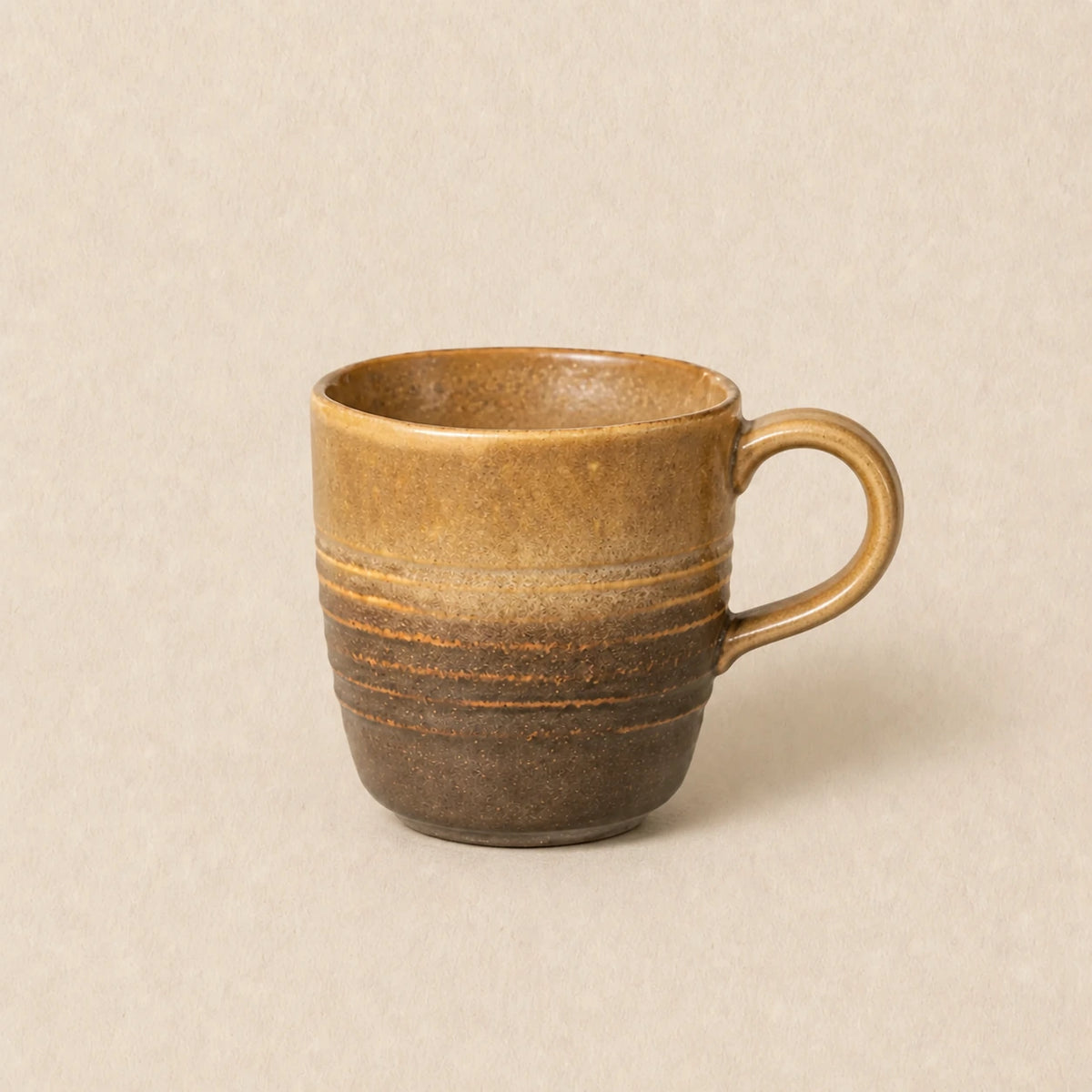 Earthy Sand Brown Ceramic Tea Cup | Sandstone by Ertha Home