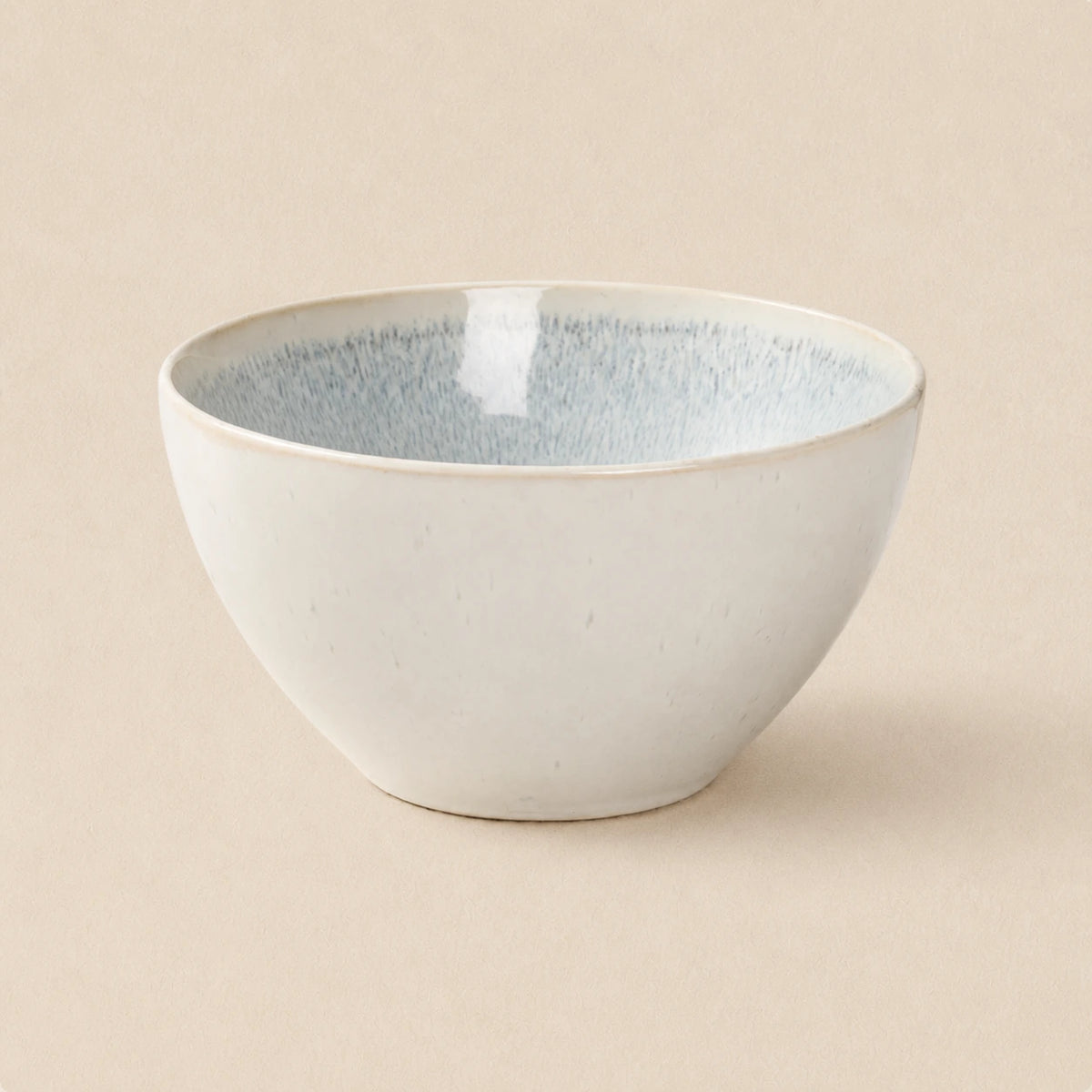 Pure Snow White Ceramic Rice Bowl | Frost Haven by Ertha Home