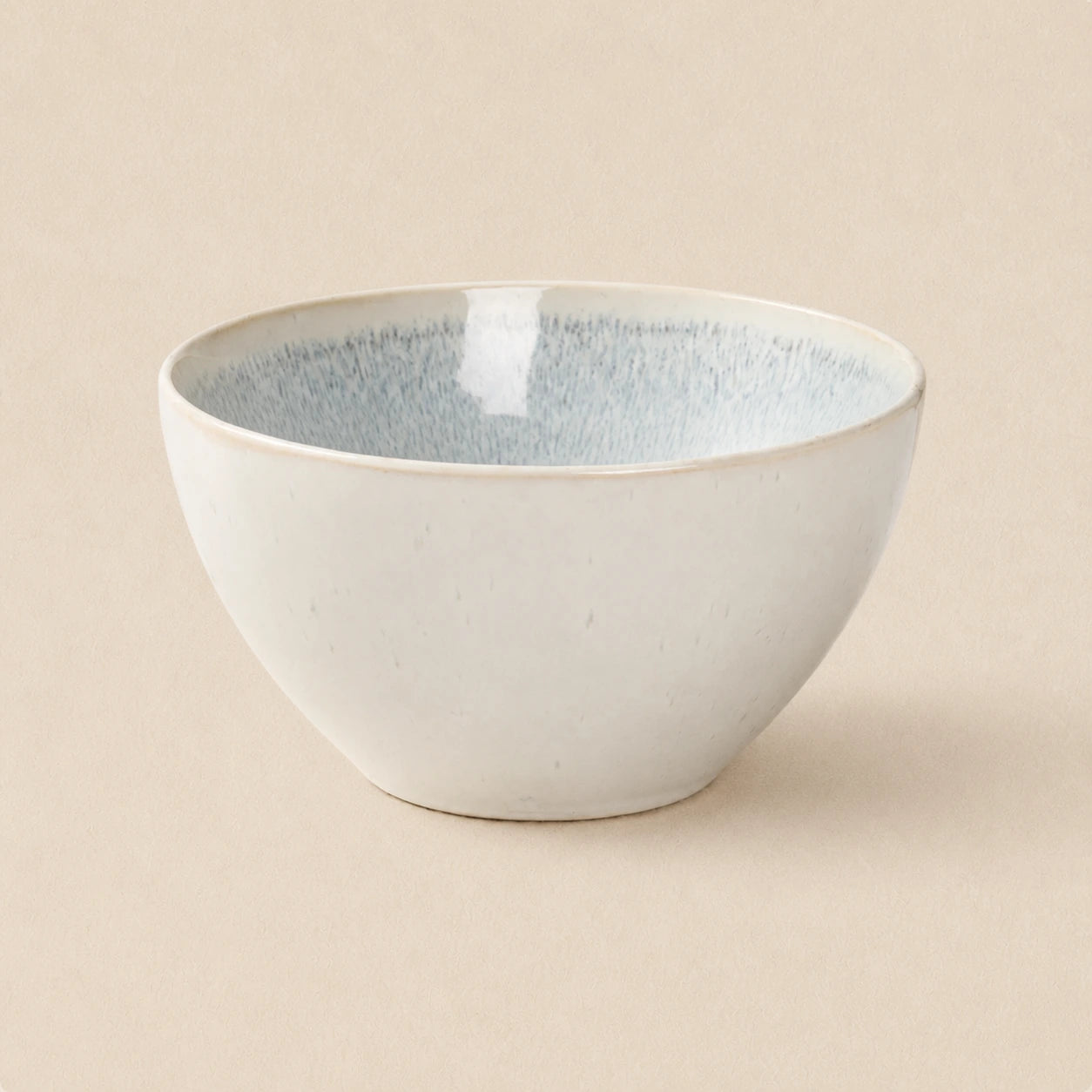 Pure Snow White Ceramic Rice Bowl | Frost Haven by Ertha Home