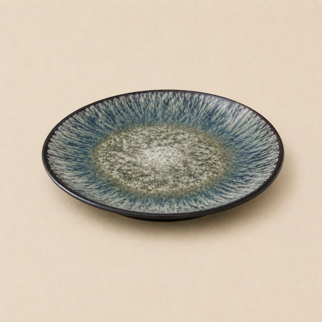 Starry Night Blue Ceramic Dinner Plate by Ertha Home