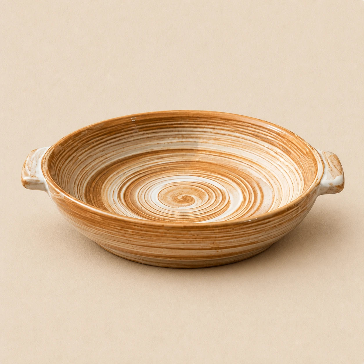 Tea Island Ochre Ceramic Soup Bowl by Ertha Home