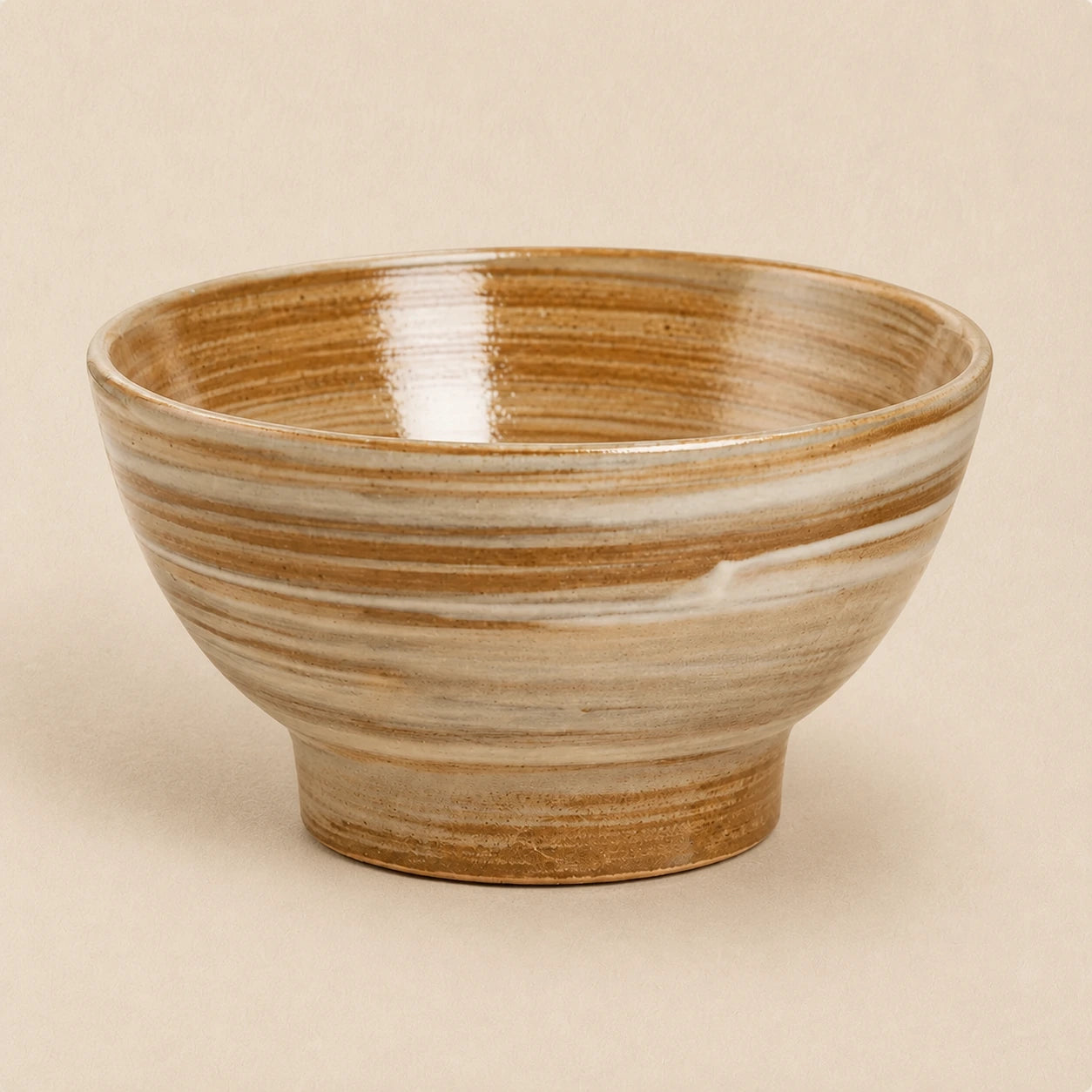 Tea Island Umber Ceramic Rice Bowl by Ertha Home