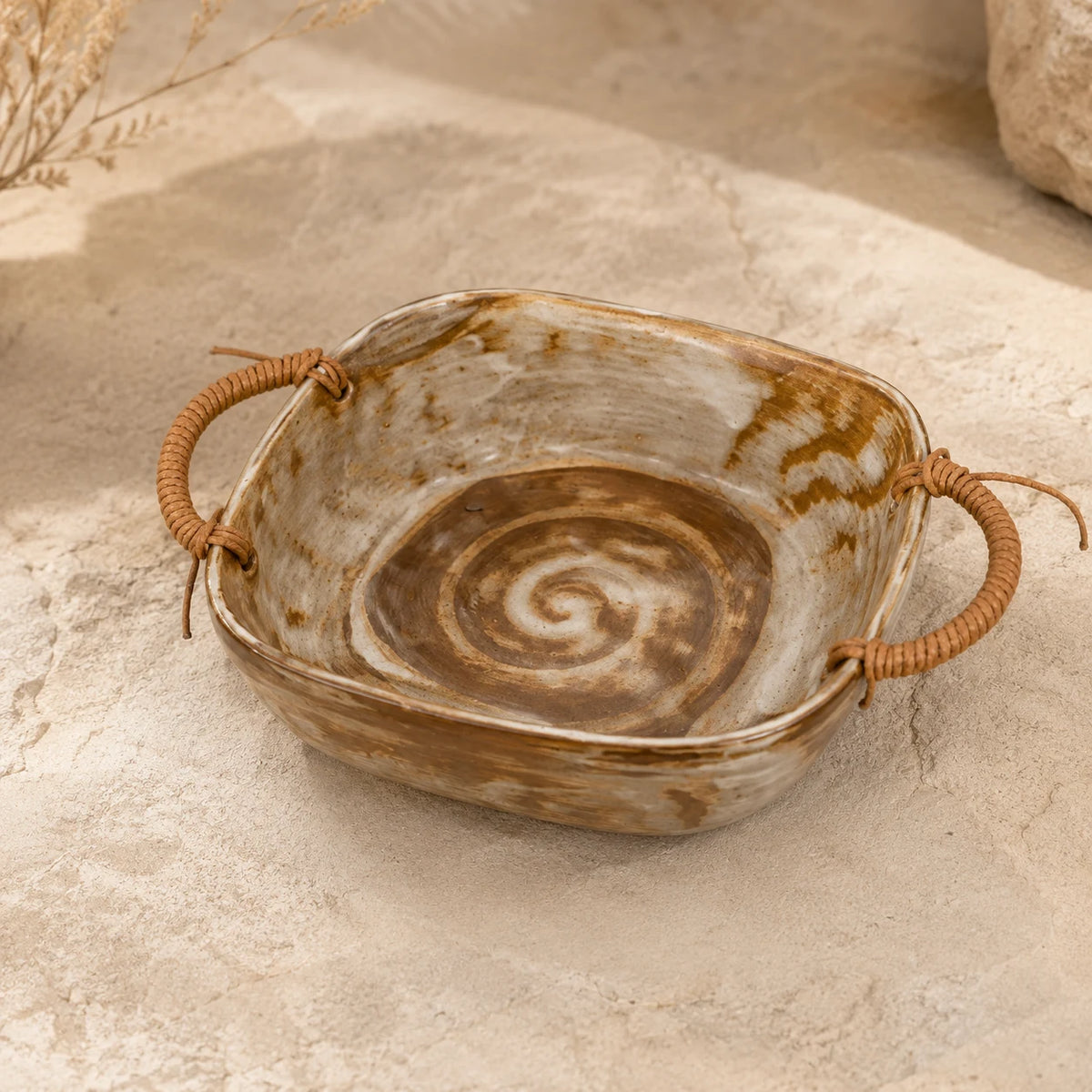 Tea Island Umber Ceramic Soup Bowl by Ertha Home