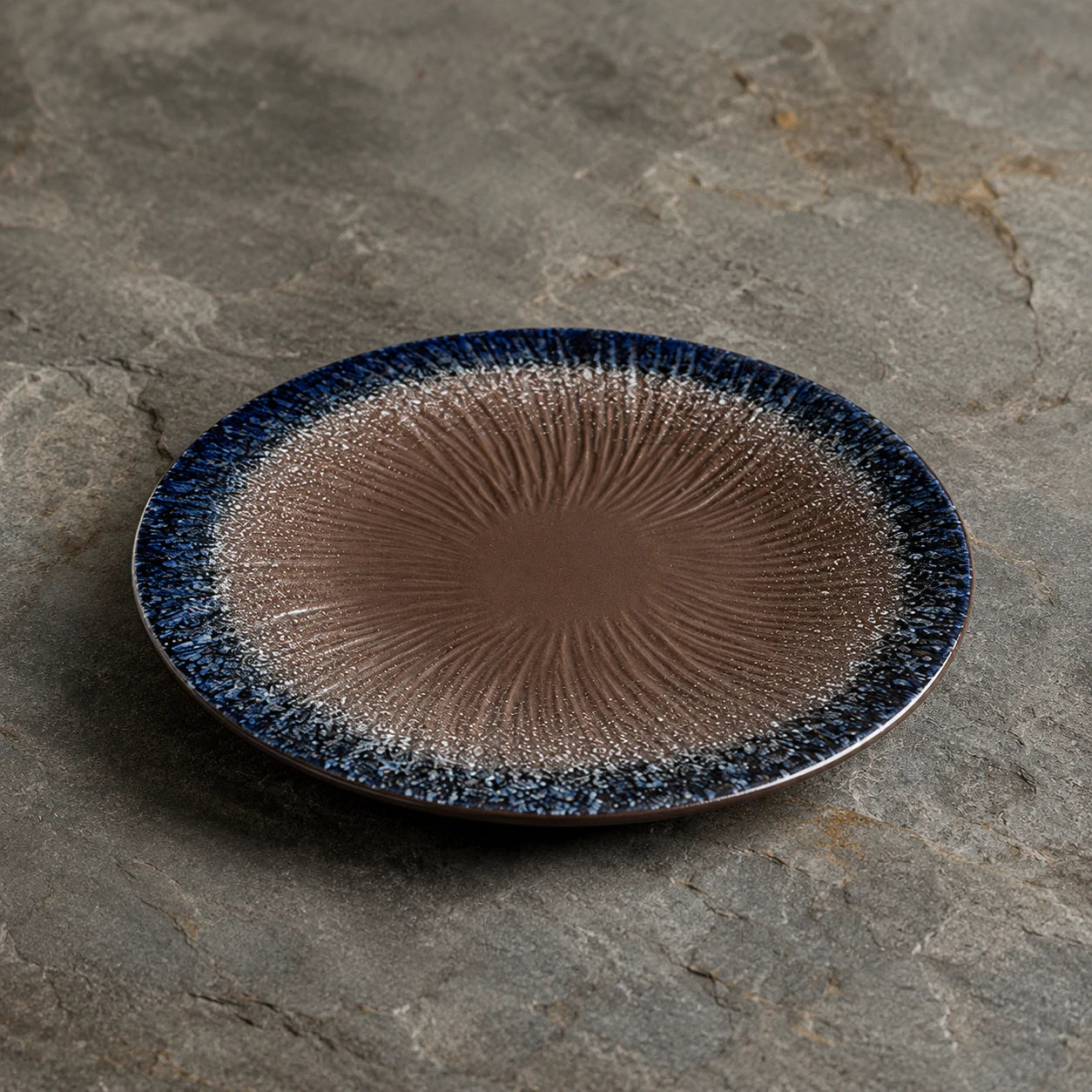 Umber Wind Ceramic Dinner Plate by Ertha Home