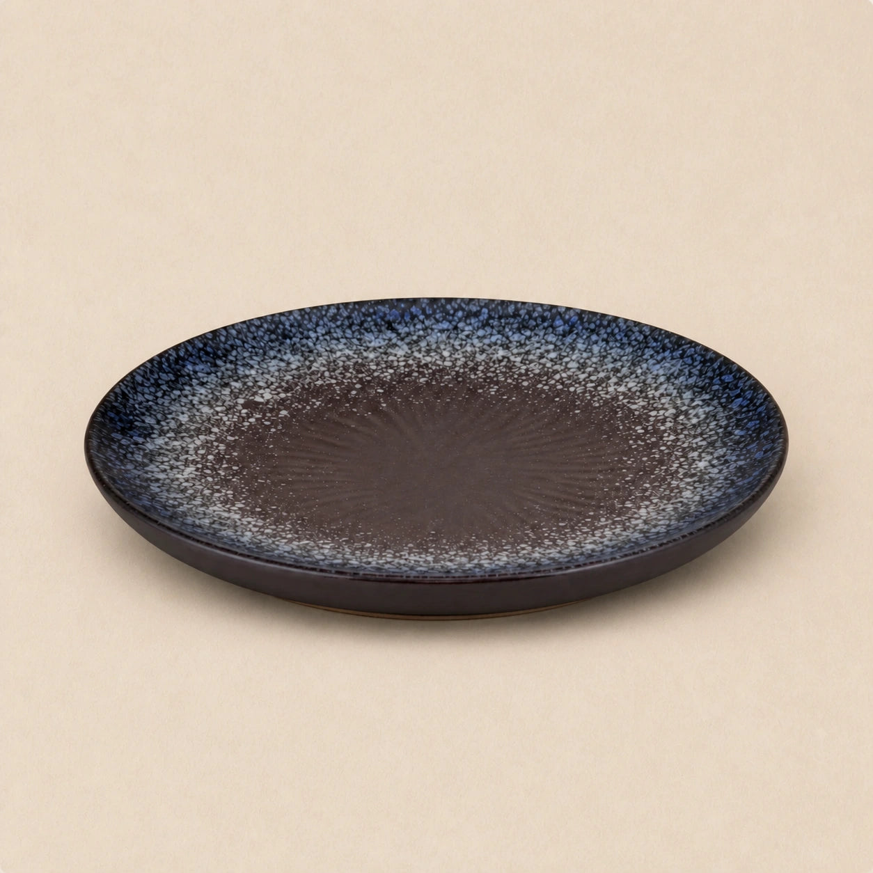Umber Wind Ceramic Dinner Plate by Ertha Home