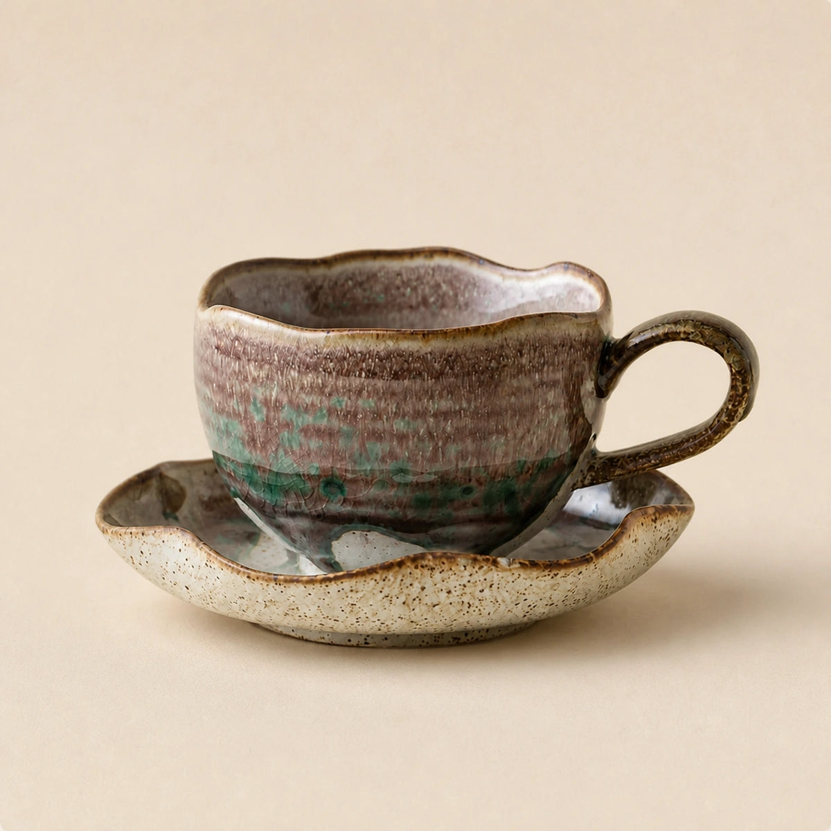 Verdant Cloud Reverie Ceramic Coffee Cup Set main product image