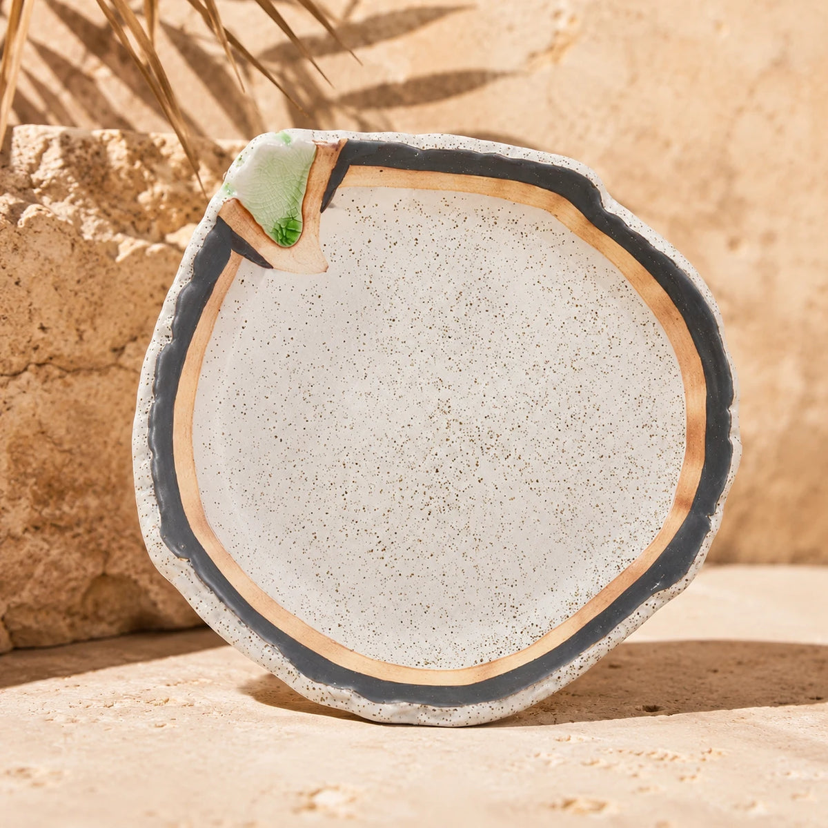 Volcanic Sand Ceramic Serving Plate by Ertha Home