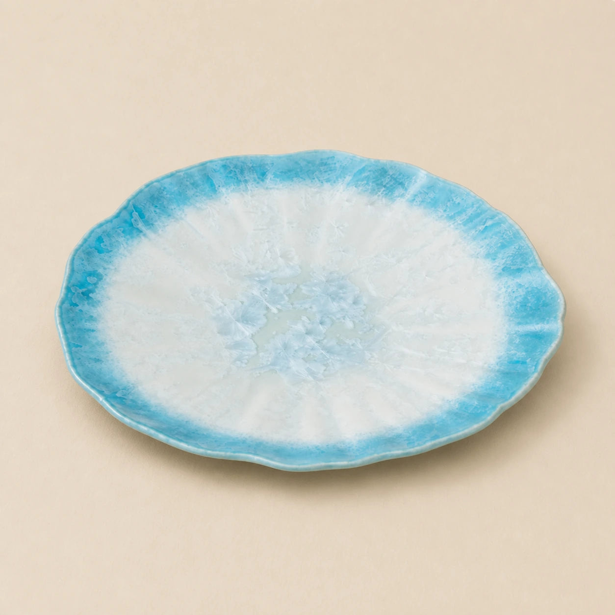 Winter Bloom Ceramic Dinner Plate by Ertha Home